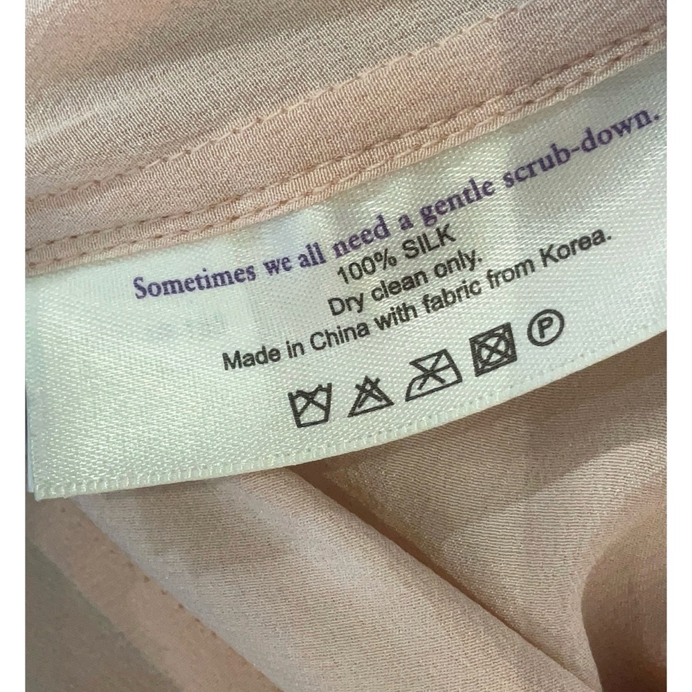 MM LaFleur The Blake Shirt—Brushstroke in Ballet size XL, 100% Silk, Retail $225 - Picture 9 of 10
